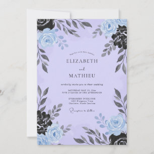Convites Casamento Rosa Lavanda Ardósia