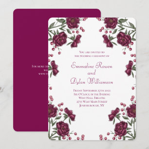 Convites Casamento Rosa Marrom