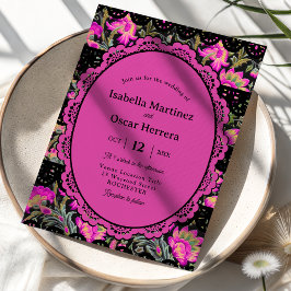 Convites Casamento rosa mexicano