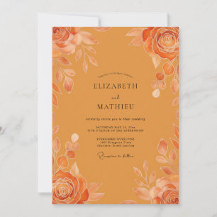 Convites Casamento Rosa Pintada Âmbar