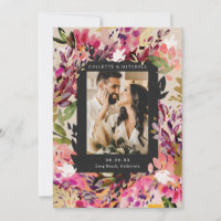 Casamento rosa-quente com Buquê romântico Salve a 