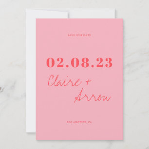 Convites Casamento Rosa Retroativo Salve a Data