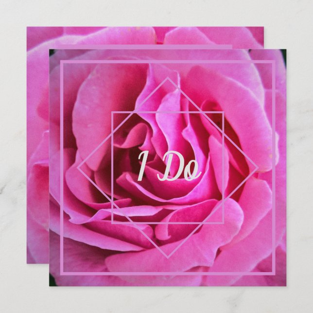 Convites Casamento Rosa Rosa Rosa Rosa Rosa Rosa (Frente/Verso)