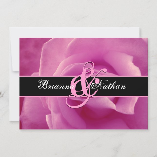 Convites Casamento Rosa Rosa Rosa Rosa Rosa Rosa Rosa (Frente)