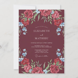 Convites Casamento Rosa Vibrante Marrom