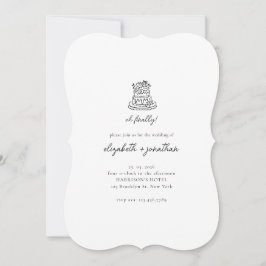 Convites Casamento Roteiro Minimalista Oh Finalmente