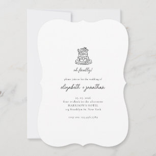 Convites Casamento Roteiro Minimalista Oh Finalmente