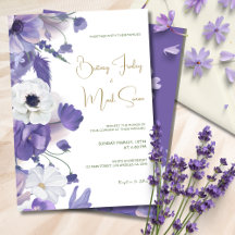 Casamento Roxo de Mauve de Flores Selvagens Russas