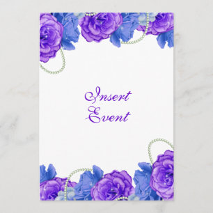 Convites Casamento roxo do aniversário do rosa do azul