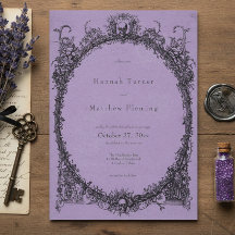 Casamento Roxo Preto Gótico Vintage