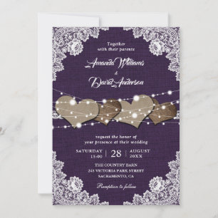 Convites Casamento Roxo Roxo De Casamento