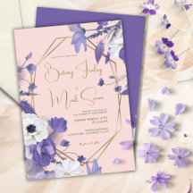 Casamento Roxo-Russo de Flores Selvagens