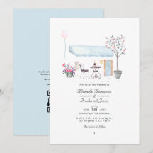Casamento RSVP Código QR Aquarela Paris