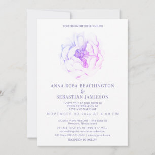 Convites *~* Casamento RSVP de RSVP de Ombre Floral do ROSA