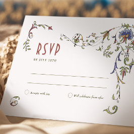 Convites Casamento RSVP Inserir Belle Epoche Vitoriana