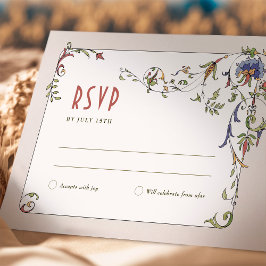 Convites Casamento RSVP Inserir Belle Epoche Vitoriana
