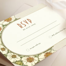 Casamento RSVP Inserir Vintage Art Nouveau por Muc