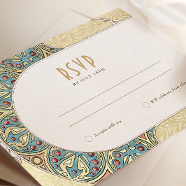 Convites Casamento RSVP Inserir Vintage Art Nouveau por Muc