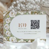 Casamento RSVP Inserir Vintage Art Nouveau por Muc