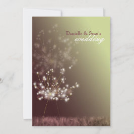 Convites Casamento Rural de Dandelions