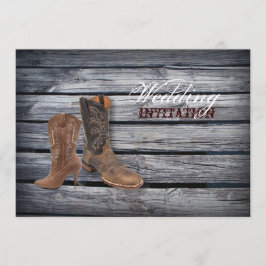 Convites Casamento Russo Barn Wood Western Cowboy