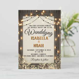 Convites Casamento Russo com Flores Vintage e Folhagem