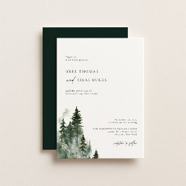 Convites Casamento Russo da Floresta Selvagem