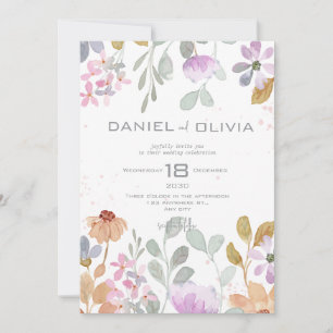 Convites Casamento Russo Da Pastel Watercolor