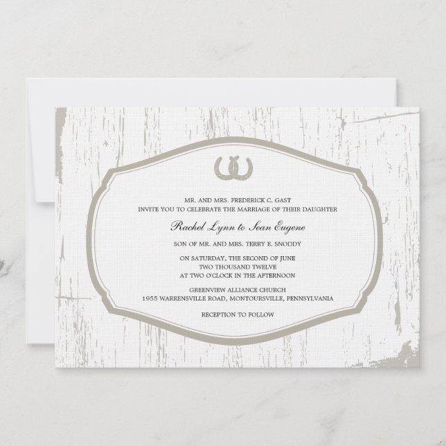 Convites Casamento Russo das Ferraduras (Frente)