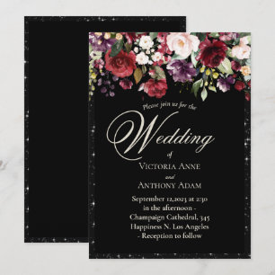 Convites Casamento Russo De Cores Aquáticas Florais De Bur