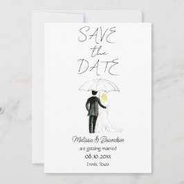 Convites Casamento Russo de Cores de Água e Casal de Noiva