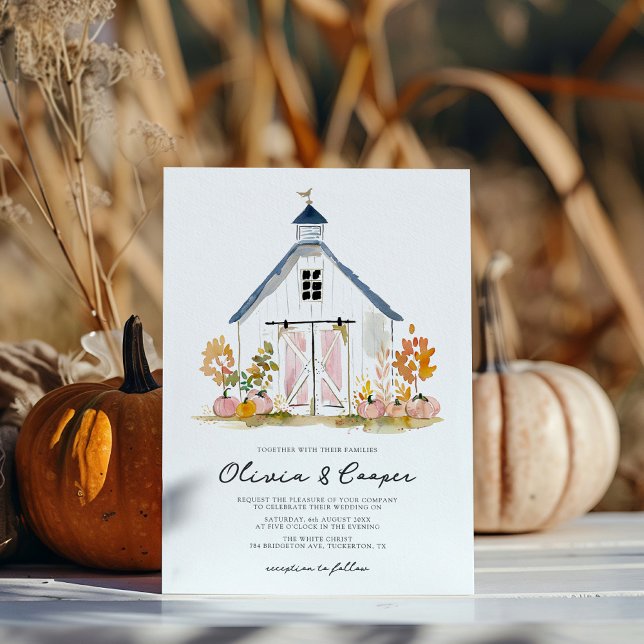 Convites Casamento Russo de Farmhouse do Barn Style (Criador carregado)