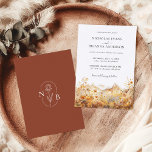 Convites Casamento Russo de Flor Selvagem de Terrata de Que<br><div class="desc">Convide convidados para o seu casamento outono rústico com este convite inspirado no terracota,  com um design de flor silvestre de montanha. Os tons quentes e terríveis e a beleza natural deram o tom perfeito para uma celebração acolhedora e memorável no meio do esplendor da natureza.</div>