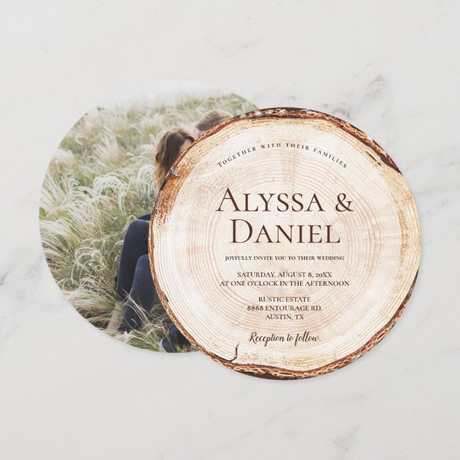 Convites Casamento Russo De Fotografia Personalizada Da Fat (Frente/Verso)