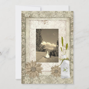 Convites casamento russo de margarida ocidental