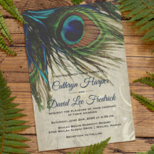 Convites Casamento Russo De Marinho De Madeira Turquoise Pe