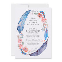 Casamento Russo de Penas Florais Boêmias