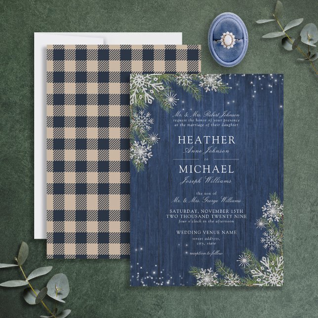 Convites Casamento Russo de Xadrez de Madeira de Silver Win (Criador carregado)