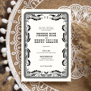 Convites Casamento Russo Vintage Western Cowboy