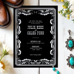 Convites Casamento Russo Vintage Western Cowboy<br><div class="desc">Vintage Western Cowboy Rustic Country Weditation Convite</div>