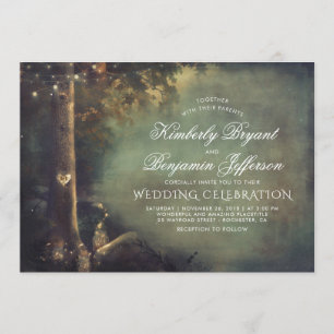 Convites Casamento Russo Woodland da Árvore de Amor Mason J