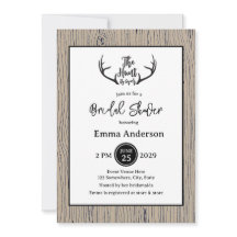 Casamento Rustic Antler Barnwood