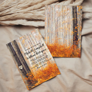 Convites Casamento Rustic Autumn Fall