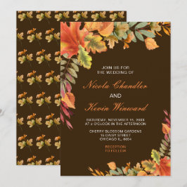 Convites Casamento Rustic Autumn Fall