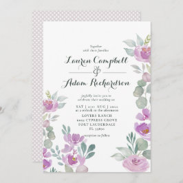 Convites Casamento Rustic Blush Pink Eucalyptus Greenery