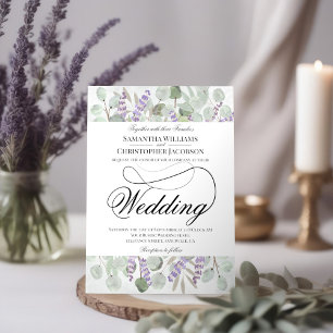 Convites Casamento Rustic Boho Chic Eucalyptus & Lavanda
