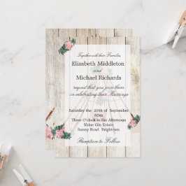 Convites Casamento Rustic Boho Chic Teepee