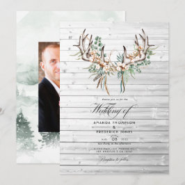 Convites Casamento Rustic Boho Cotton e Eucalyptus Boho