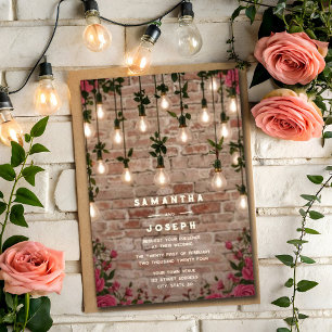 Convites Casamento Rustic Botanical Watercolor