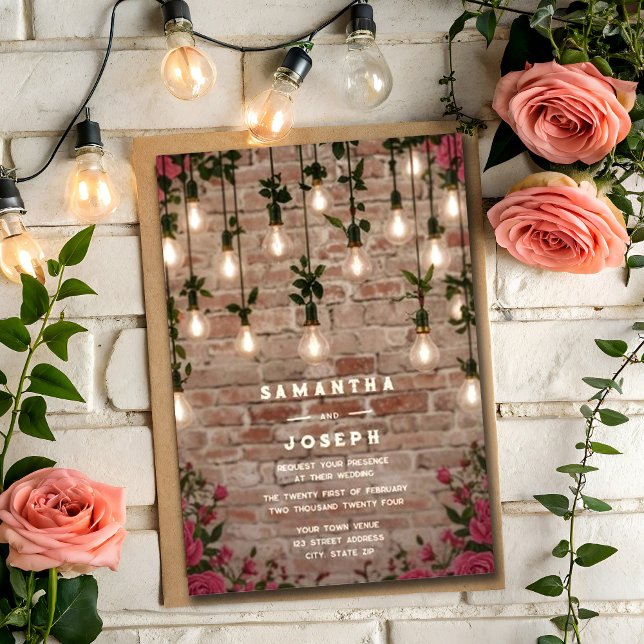 Convites Casamento Rustic Botanical Watercolor (Criador carregado)